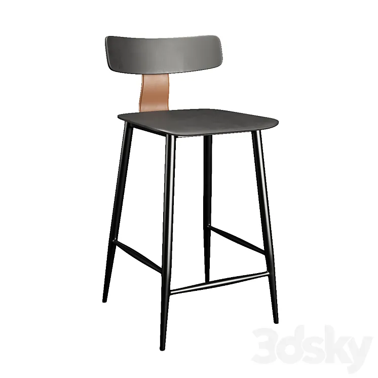 Semi-bar chair Ant 3DS Max