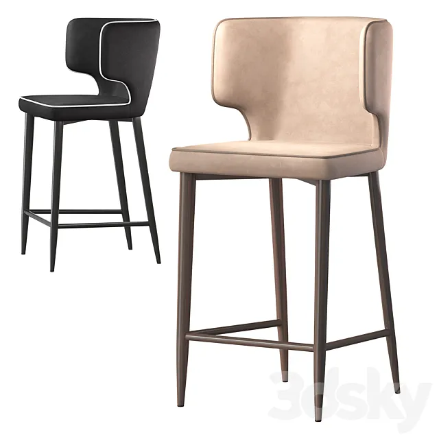 Semi-bar chair Mateo from StoolGroup 3ds Max