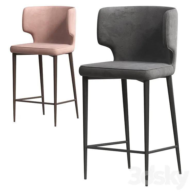 Semi-bar chair Mateo from Stoolgroup 3DS Max