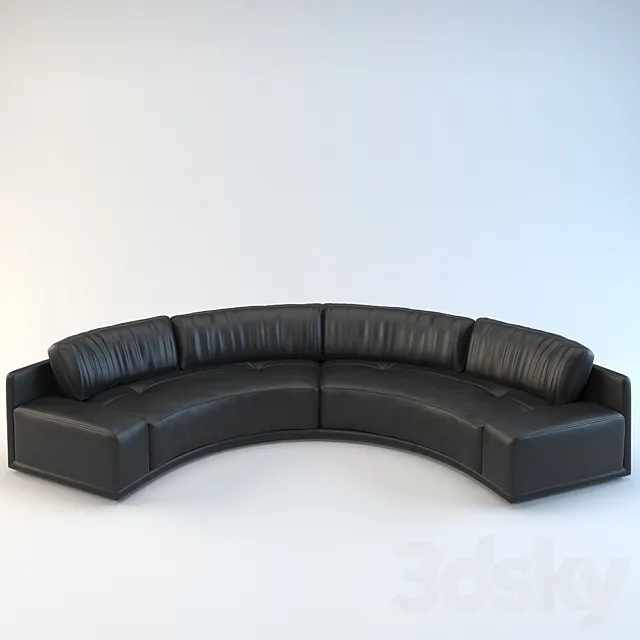 Semicircular sofa 3ds Max