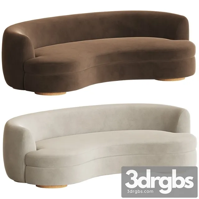 Sennen curved sofa sedilia