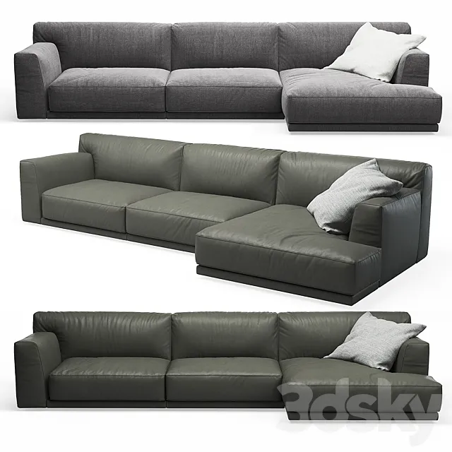 Seoul Poliform Corner Sofa 3ds Max
