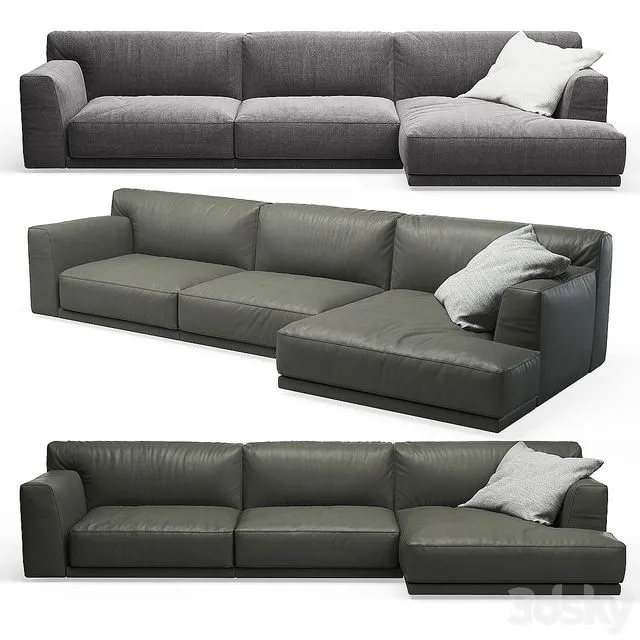 Seoul Poliform Corner Sofa 3dsMax Model