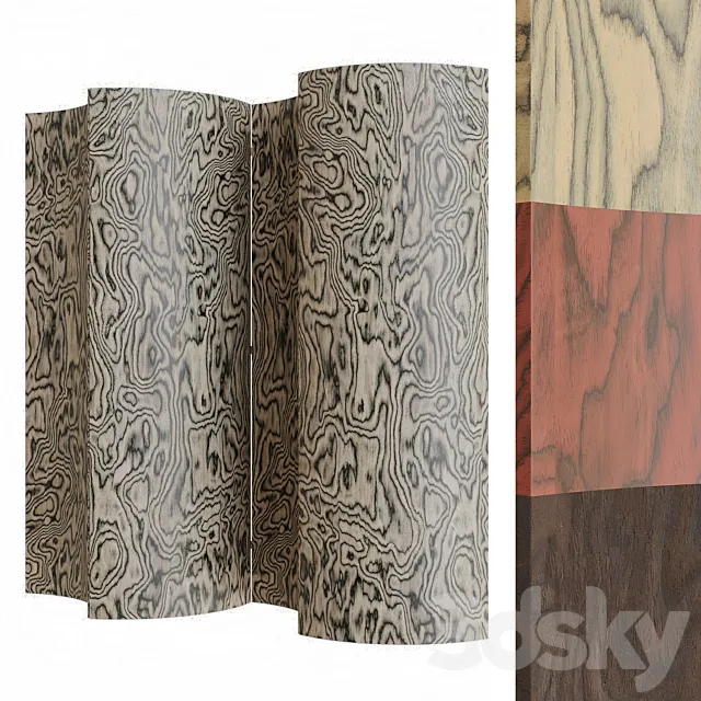 Separe Room Divider by Cabinet 3ds Max