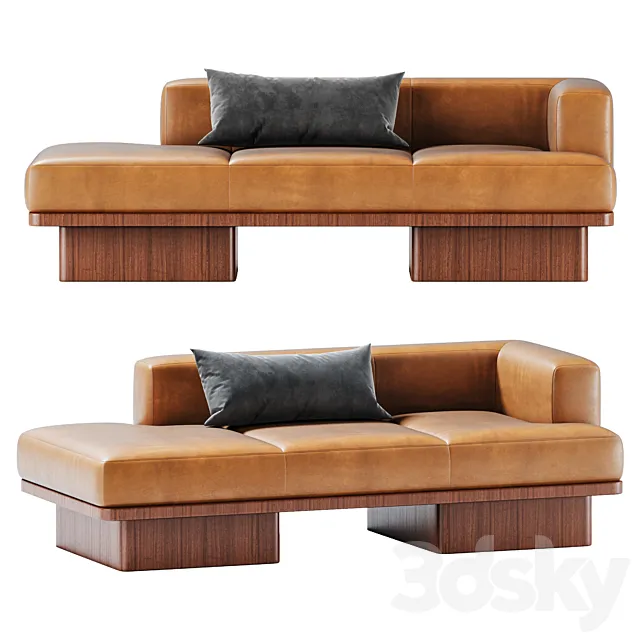 SERAFIN LEATHER DAYBED 3ds Max