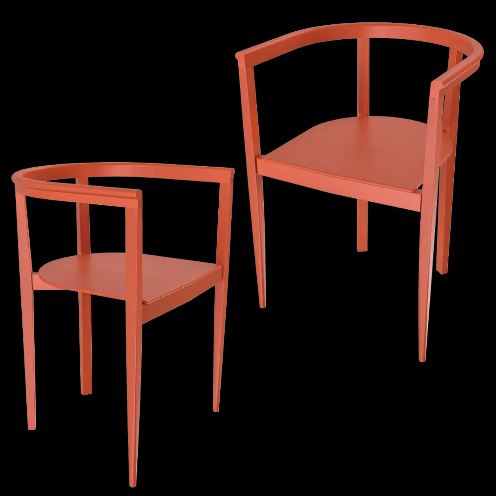 Serax – Chair beech orange Elé 3ds Max