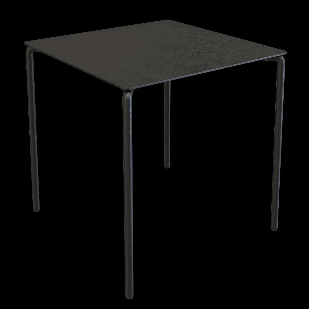 Serax – Dining table aluminium black August 3ds Max