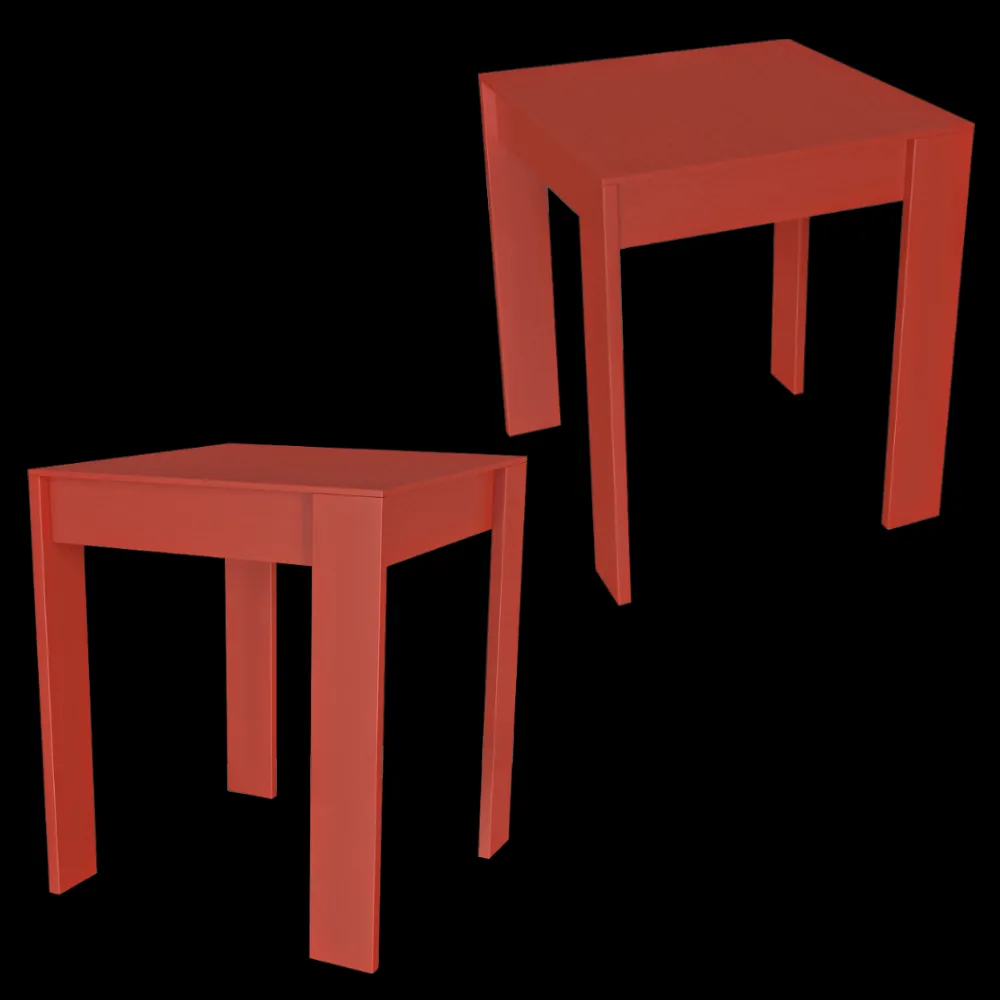Serax – Side table beech red Malé 3ds Max