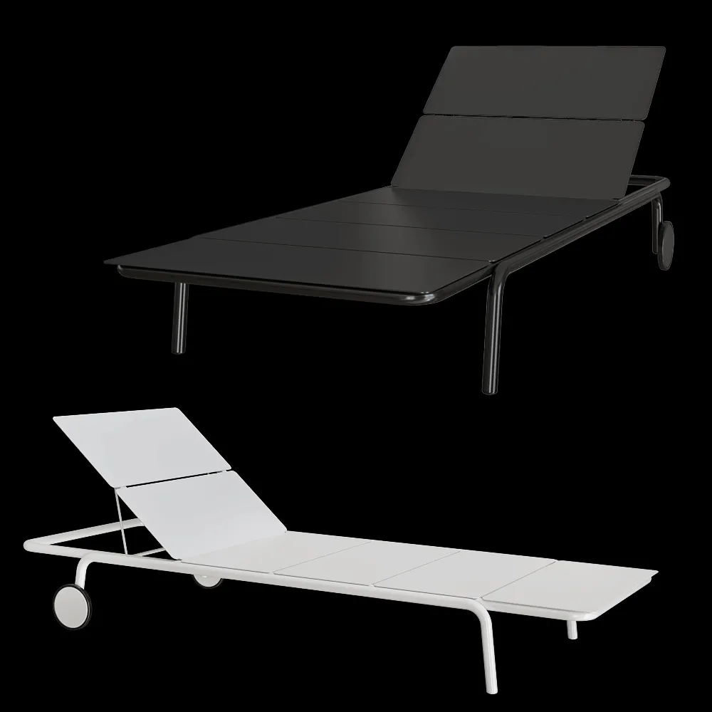 Serax – Sun lounger aluminium sand August 3ds Max