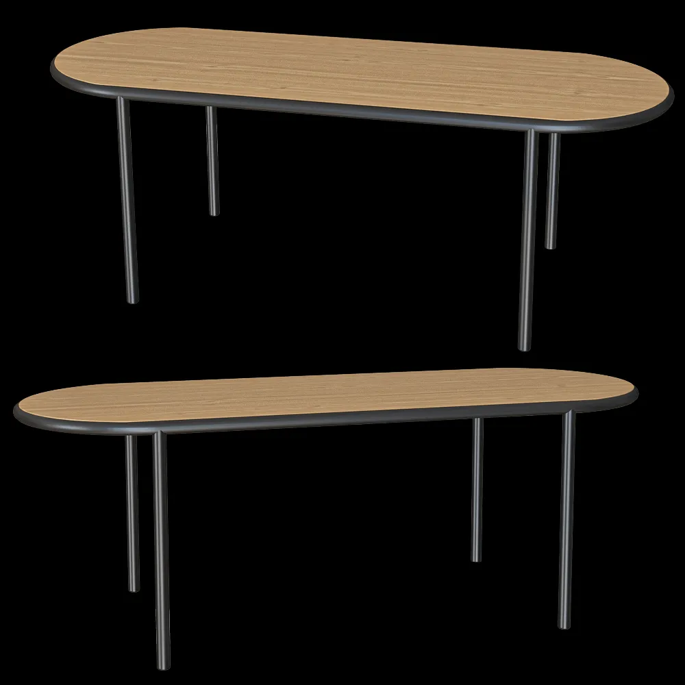 Serax – Table Wooden Oval 3ds Max
