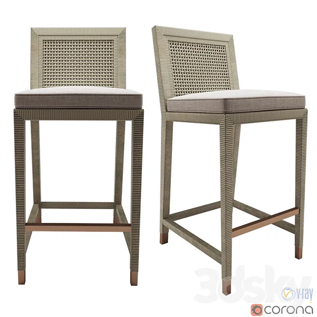 Serena and Lily Balboa counter stool 3ds Max