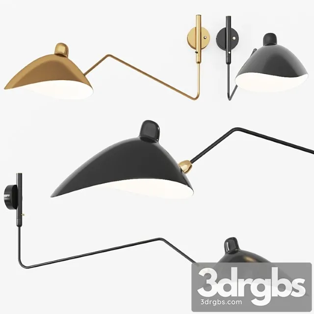 Serge mouille ap1bc wall lamp sconce