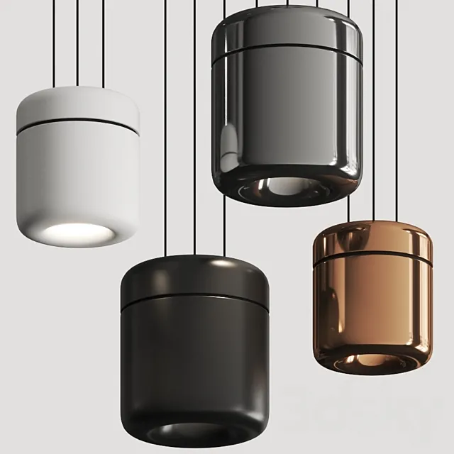 Serien Lighting Cavity Pendant Lamps 3DS Max Model