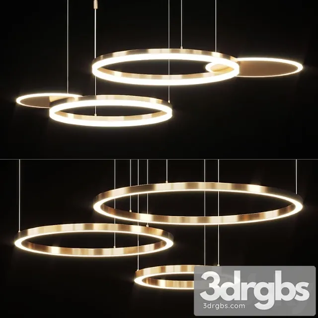 Series of led ring light combinations 3dsmax Download