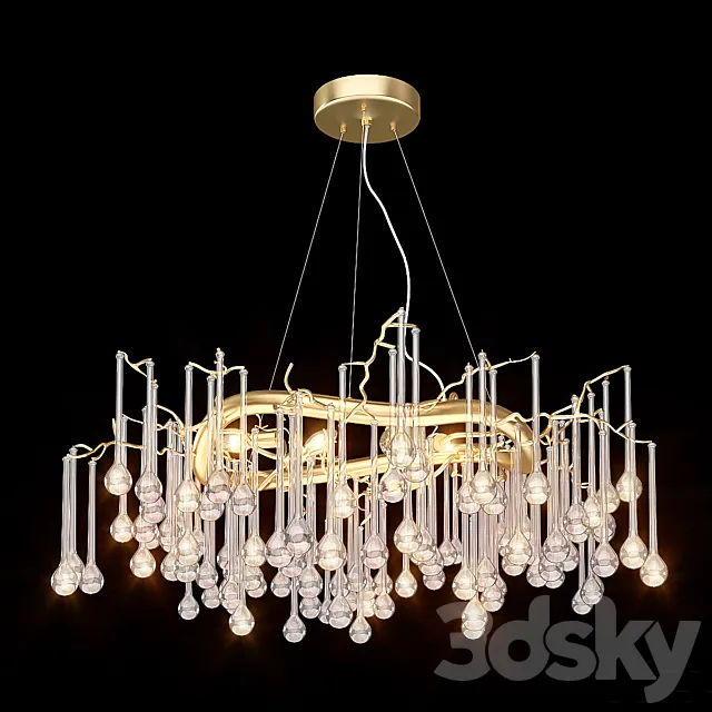 Serip Droplet Chandelier 3ds Max