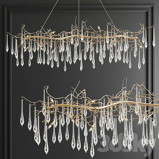 Serip Replika Linear Chandelier 3ds Max