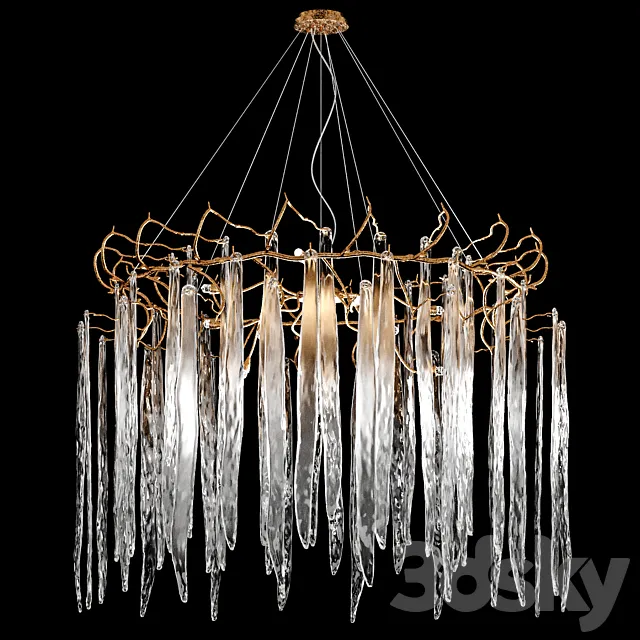 Serip waterfall chandelier 3DS Max Model