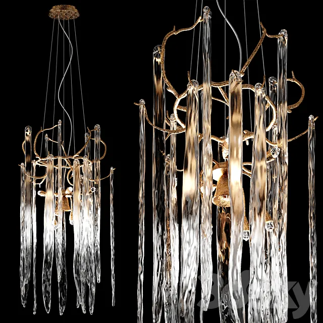 Serip Waterfall Chandelier 55cm 3ds Max