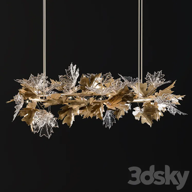 Seripi pendant leaves 3DS Max