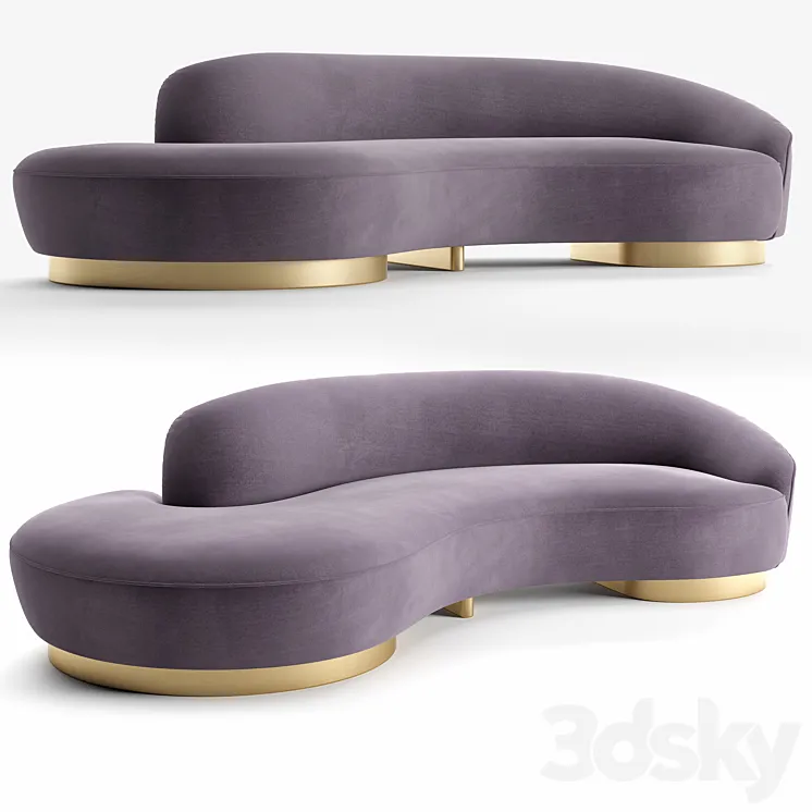 Serpentine Sofa with Arm 3DS Max
