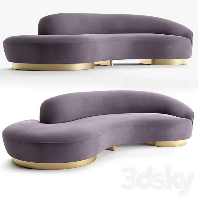 Serpentine Sofa with Arm 3DSMax File
