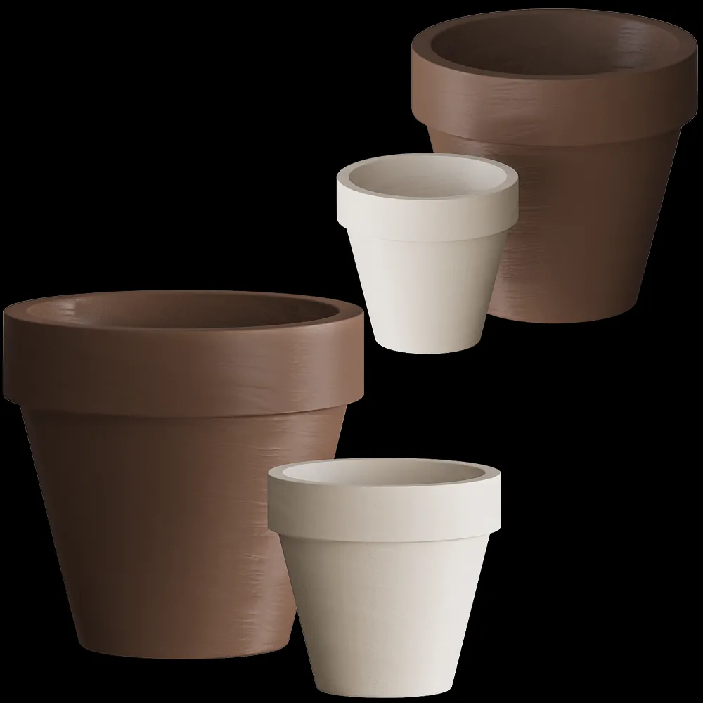 Serralunga – Bordato Liscio Planter 3ds Max