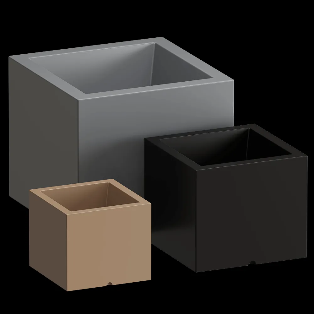 Serralunga – Planter Cubotti Deep 3ds Max