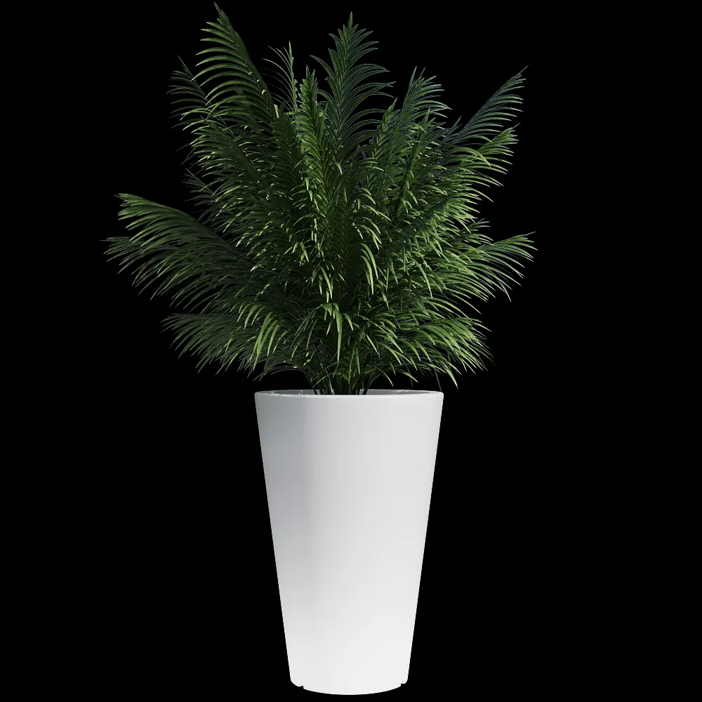 Serralunga – Planter Liscio Siena with light 3ds Max