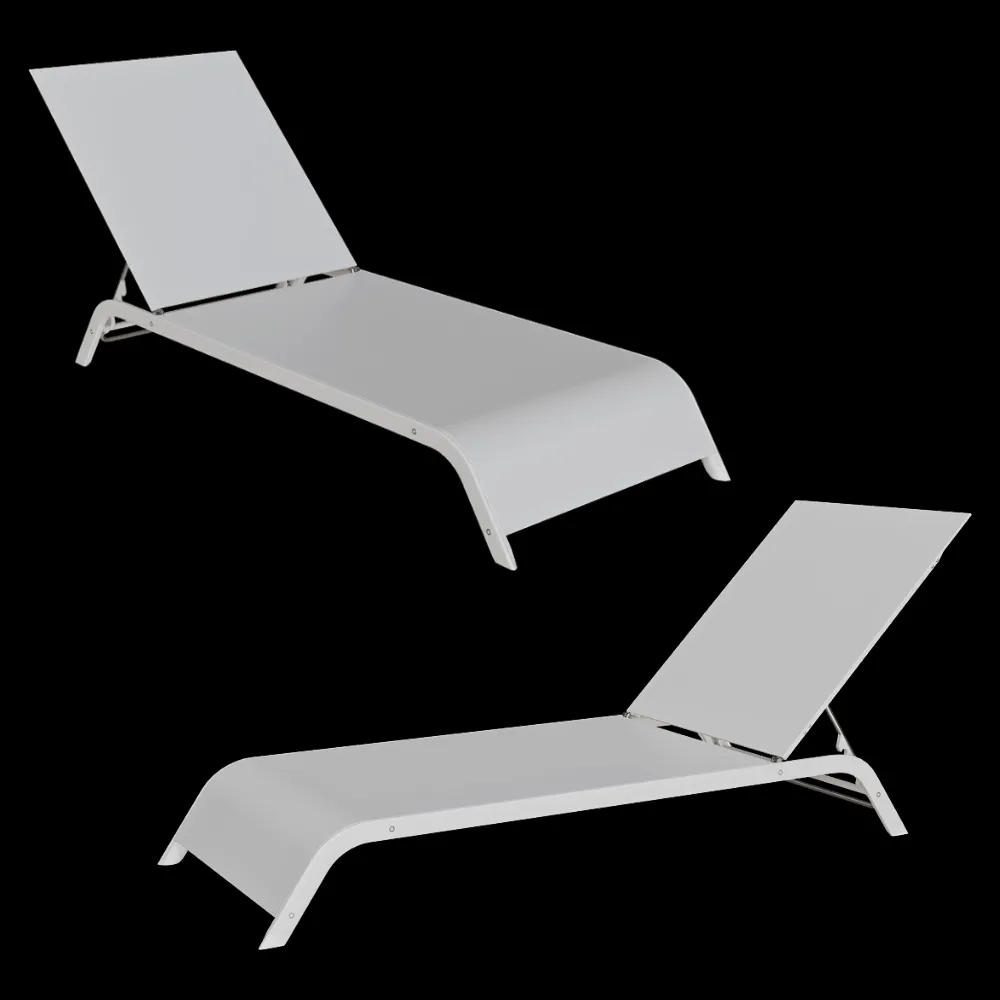 Serralunga – Sunbed Lazy Lettino Set of 2 3ds Max