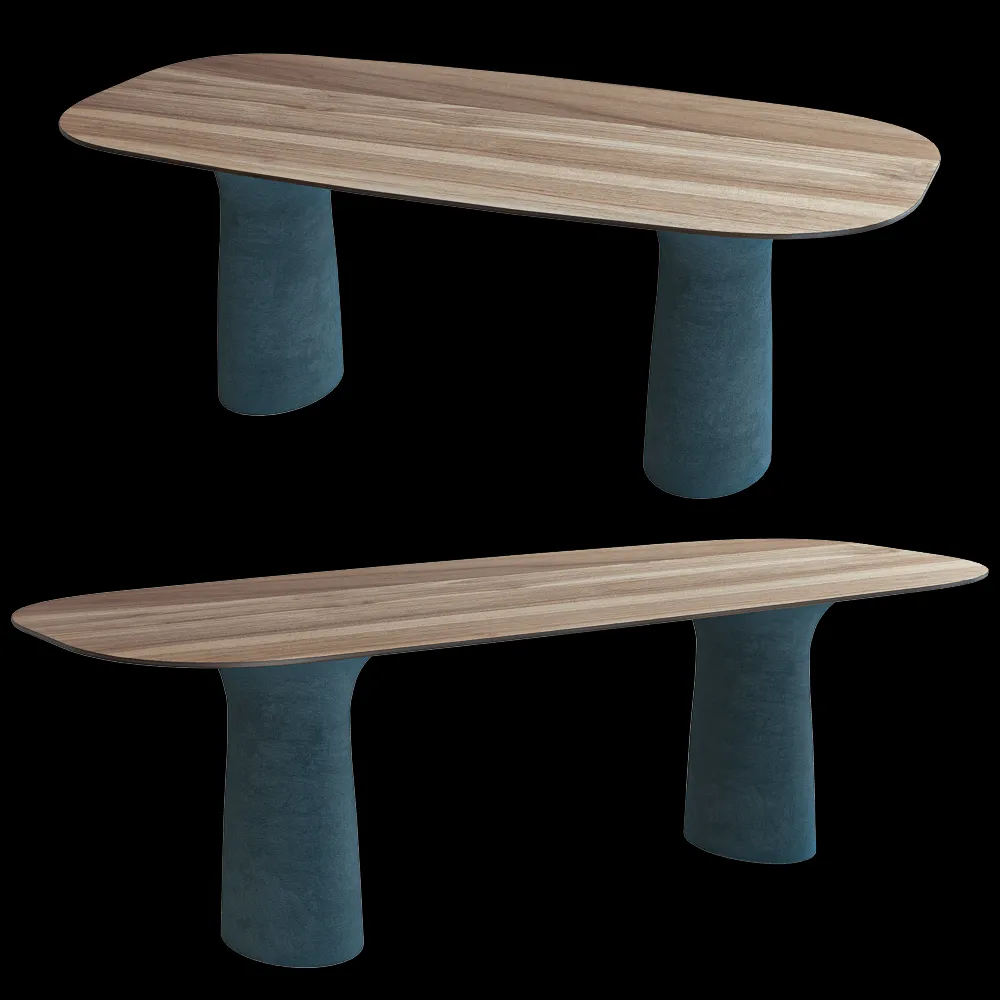 Serralunga – Table Duetto Moleskin 3ds Max