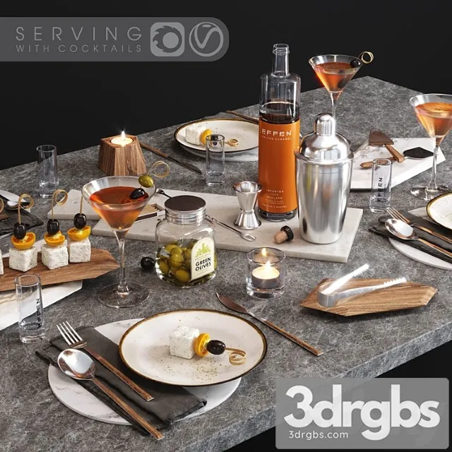 Serving with cocktails 3dsmax Download