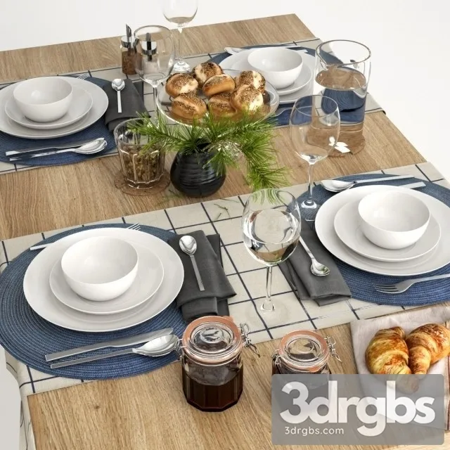 Serving With Croissants 3dsmax Download