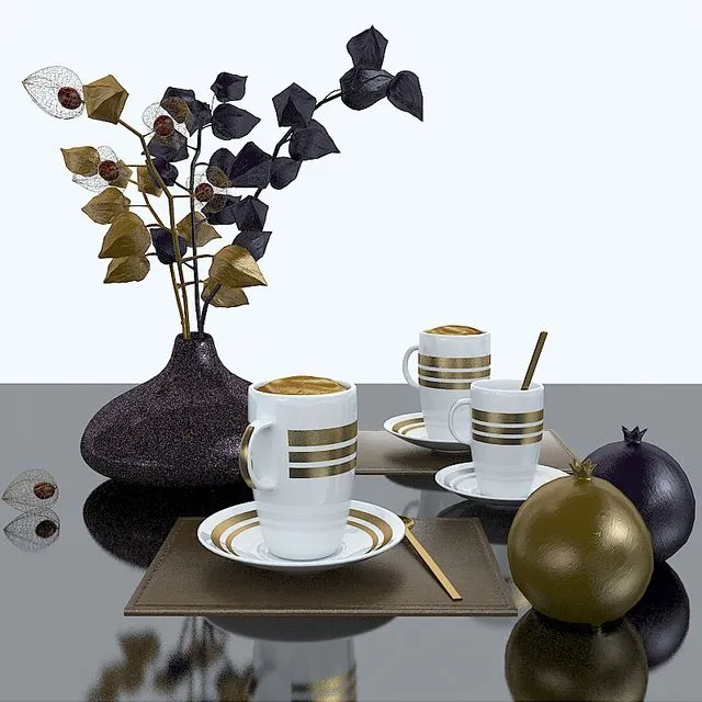 Serving with the cape gooseberry 3dsMax Model