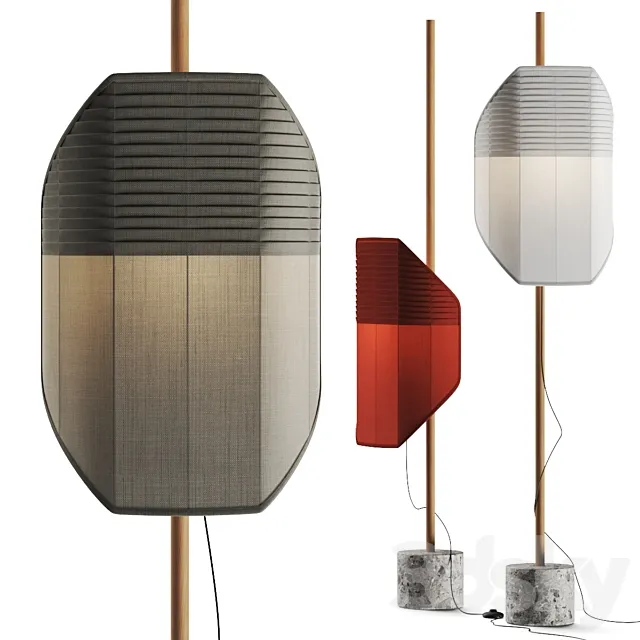 Servomuto Flag Floor Lamp 3DS Max Model