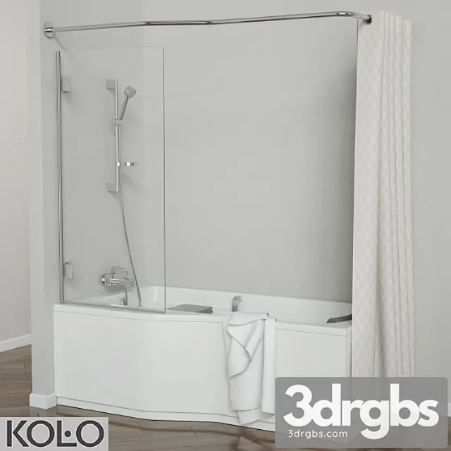 Set Baths Comfort Plus Tm Kolo With Glass Curtains and Soft 3dsmax Download