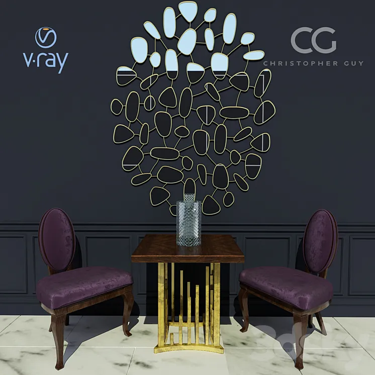Set Christopher Guy Vegas Brompton Cailloux 3DS Max