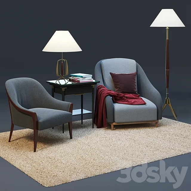 set designer furniture 3ds Max