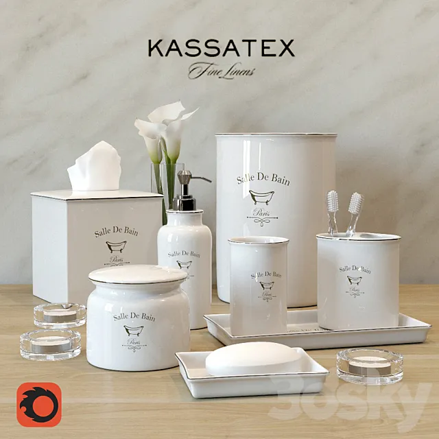 Set for bathroom Kassatex 3DSMax File