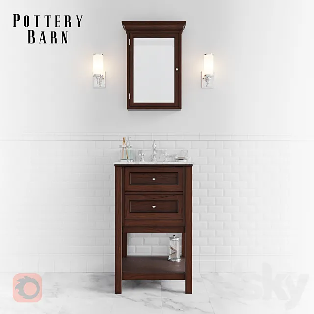 Set for bathrooms (in PRO) 3DS Max Model