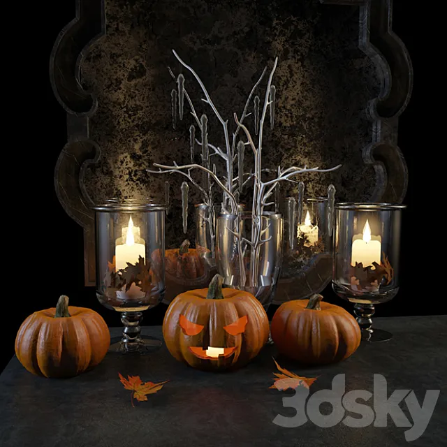 Set for Halloween 3ds Max