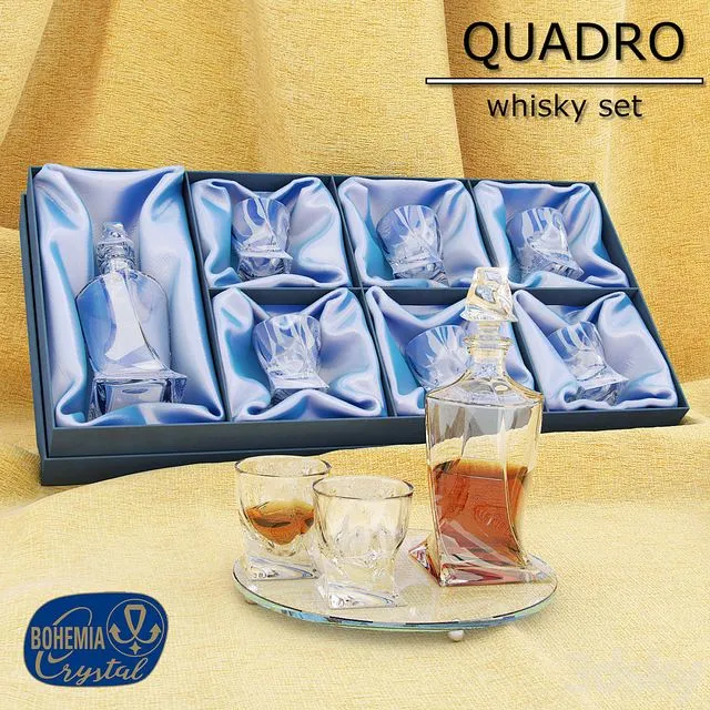 Set for whiskey Quadro 3dsMax Model