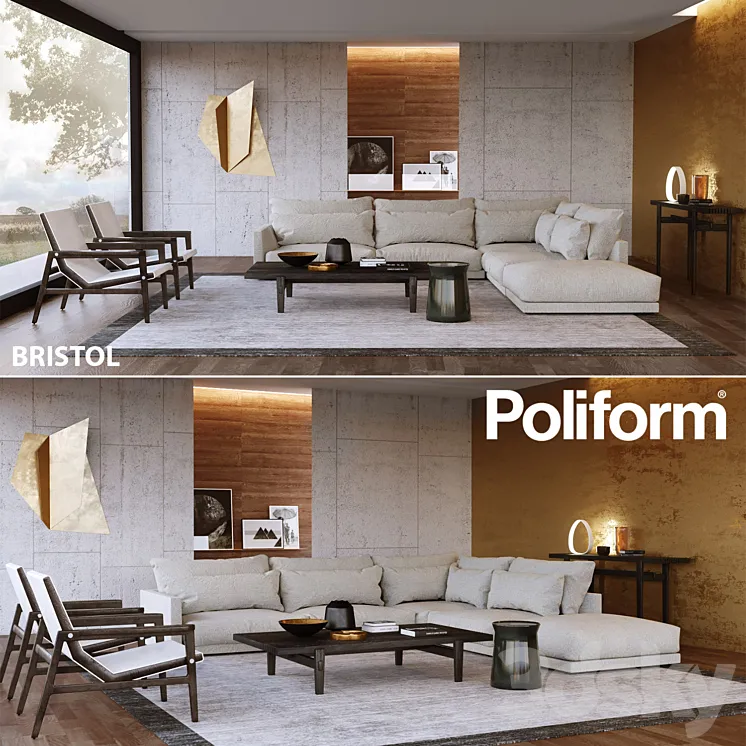 Set from Poliform Bristol 3DS Max