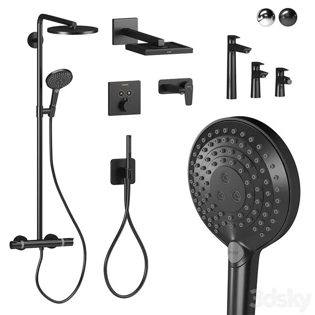 Set Hansgrohe and Axore 3dsMax Model
