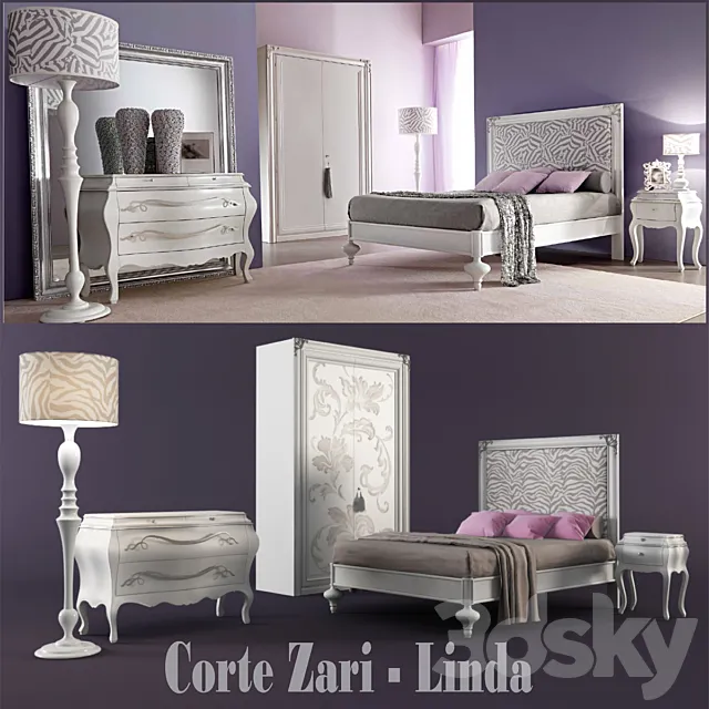 Set in the bedroom Corte-Zari 3DSMax File