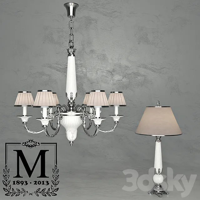 Set Mariner – a chandelier and table lamp 3DS Max Model