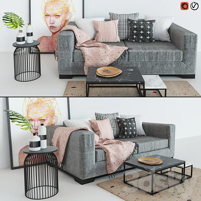 Set mebeli_5 3ds Max