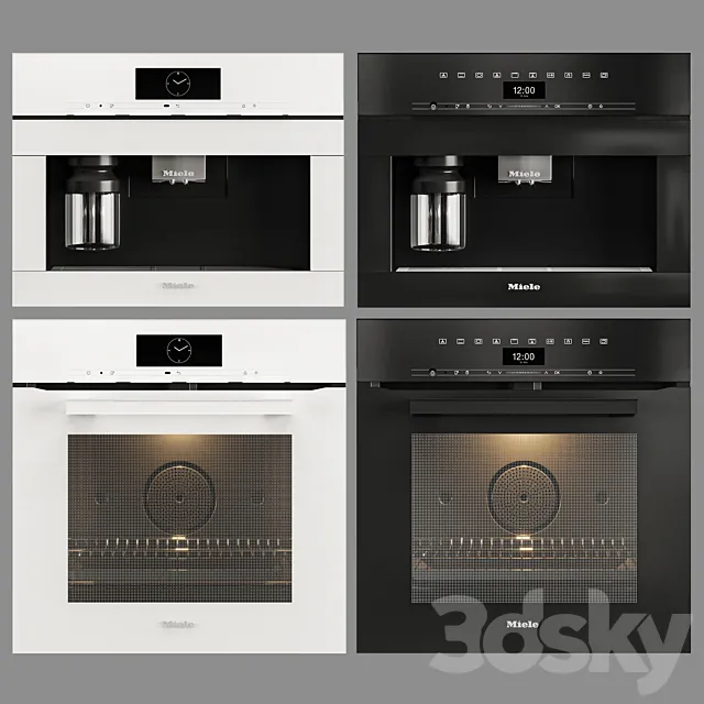 Set miele appliance_01 3ds Max