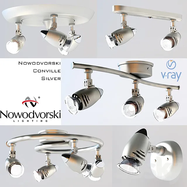 Set Nowodvorski Colville Silver 3DSMax File