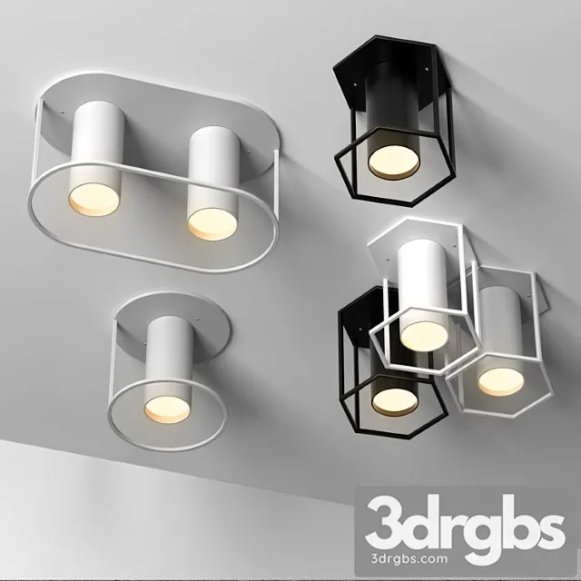 Set of 4 Spot Ceiling Lamps by Fild Architonic 3dsmax Download