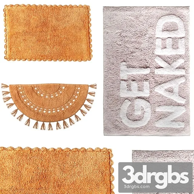 Set of Bath Mats From Urban Outfitters 3dsmax Download